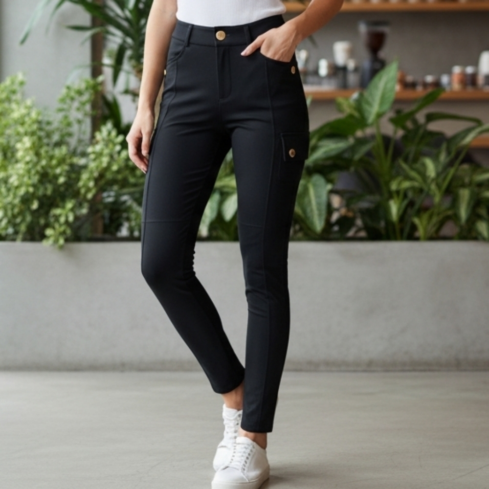 HALARA Black Skinny Women's Pants